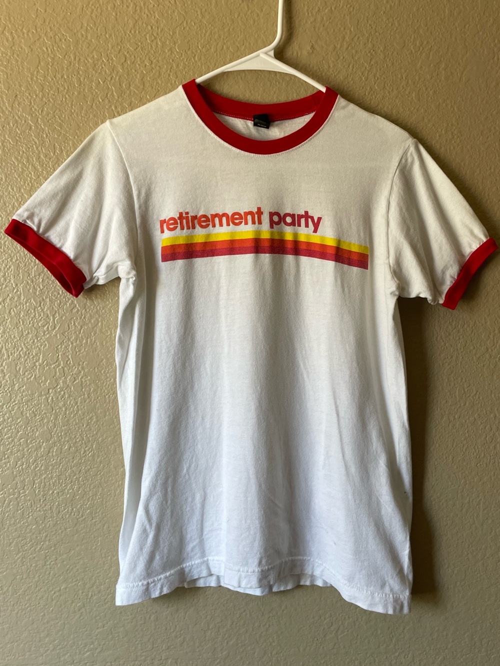 Retirement Party Band Ringer Tee - Men’s Small